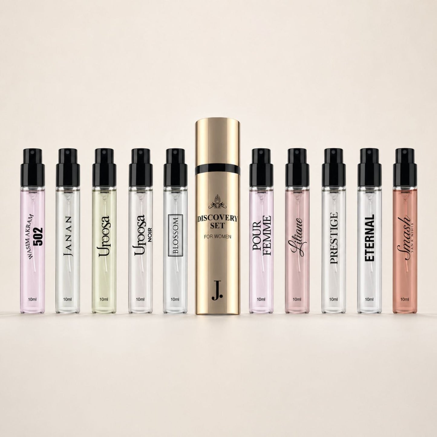 J. Discovery Set for Her – Women’s Perfume Gift Set 10 x 10ml - A.L.A Collection