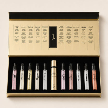 J. 10ml mini perfume set for travel and daily use