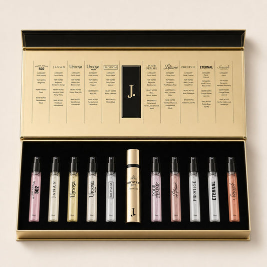 J. 10ml mini perfume set for travel and daily use