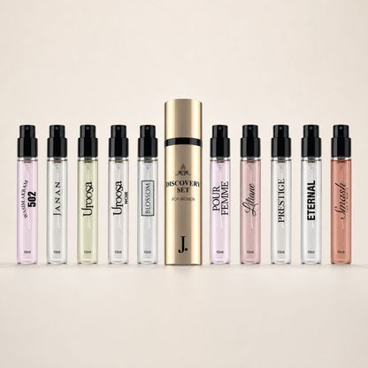 J. Discovery Set for Her – Women’s Perfume Gift Set 10 x 10ml - A.L.A Collection
