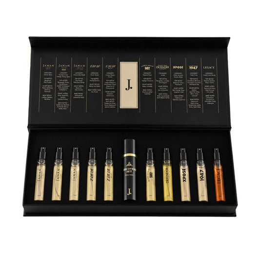 J. Men’s Discovery Set – 10 x 10ml Perfume Gift Set - A.L.A Collection