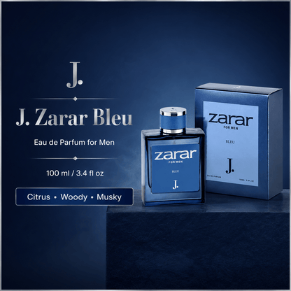 J. Zarar Bleu EDP for Men – 3.4 oz / 100 ml - A.L.A Collection