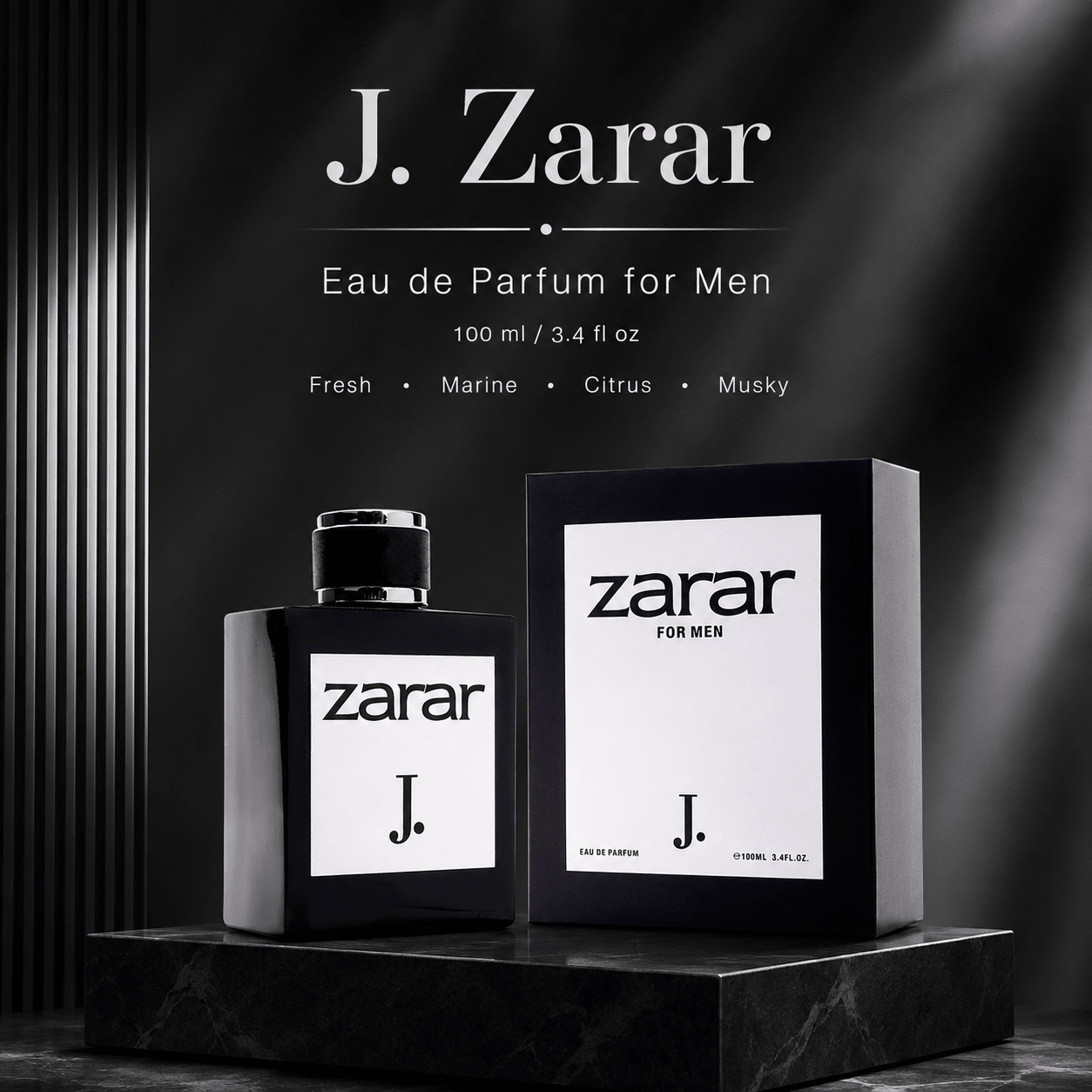 J. Zarar EDP for Men – 3.4 oz / 100 ml - A.L.A Collection