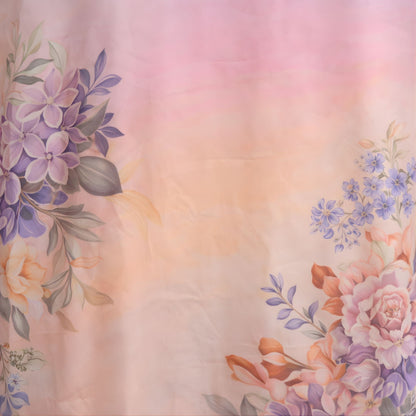 Luxury Modest Maxi Dress - Blush Floral Free Size Kaftan - A.L.A Collection
