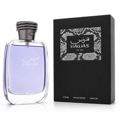 Rasasi Hawas Eau de Parfum for Men – 3.4 oz / 100ml - A.L.A Collection