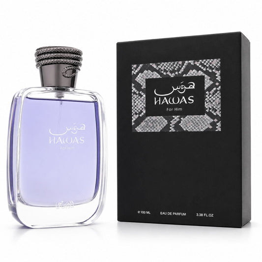 Rasasi Hawas Eau de Parfum for Men – 3.4 oz / 100ml - A.L.A Collection